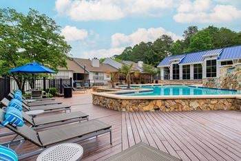 Pool with sun deck